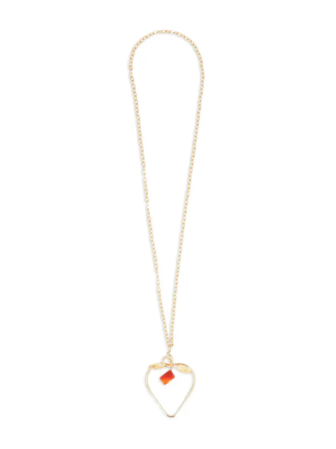 Nina Ricci Pre-Owned Nina Ricci Pre-Owned ストロベリーペンダントネックレス - ゴールドの商品画像