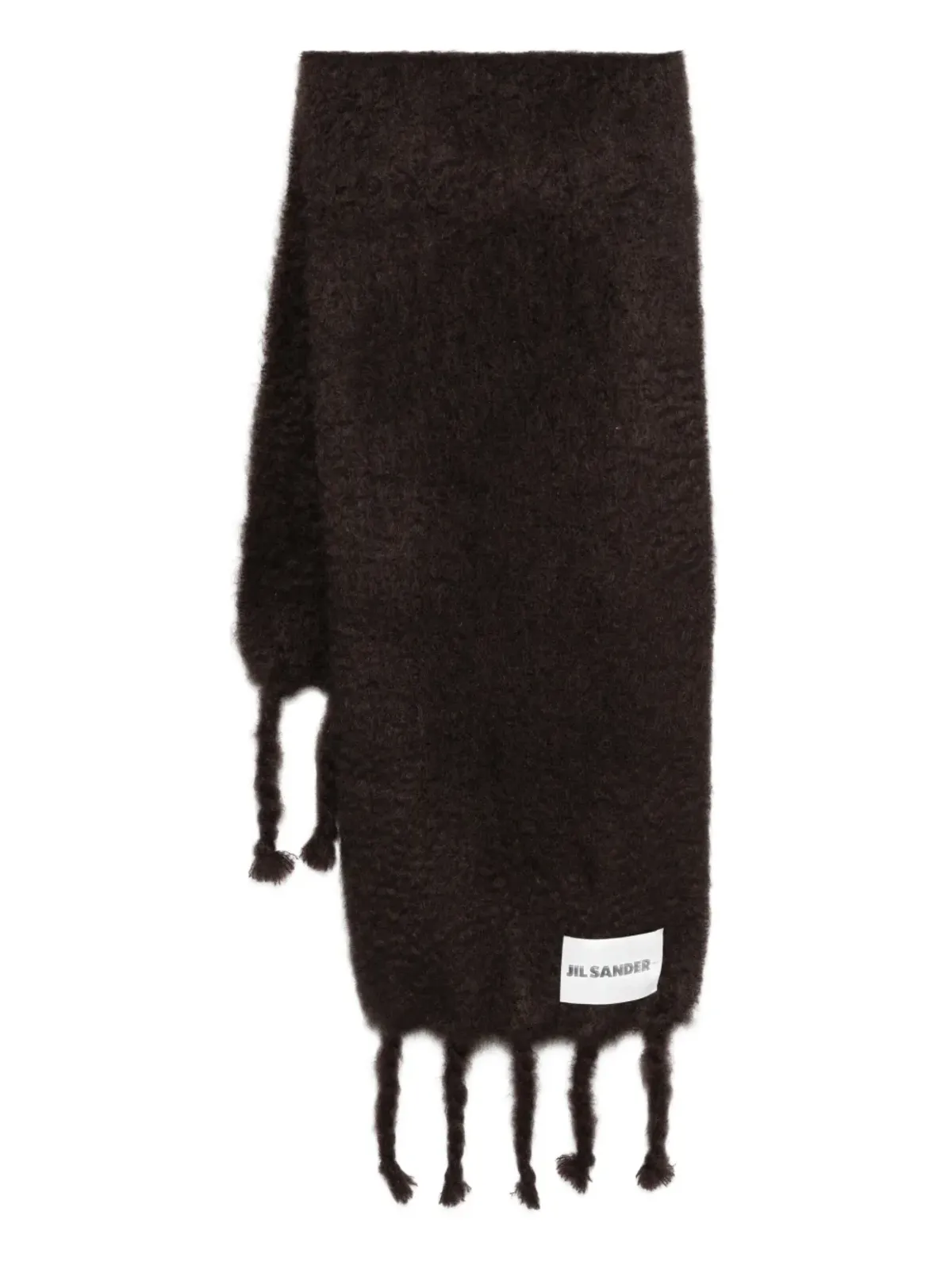 Jil Sander fringed-edges scarf - 画像1