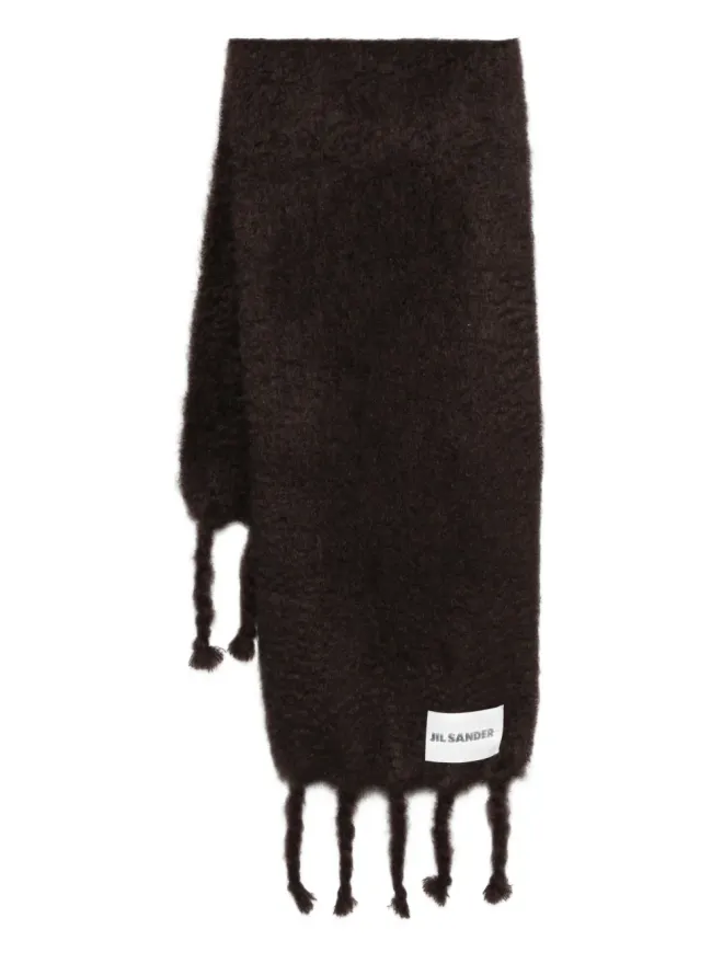 Jil Sander Jil Sander fringed-edges scarfの商品画像