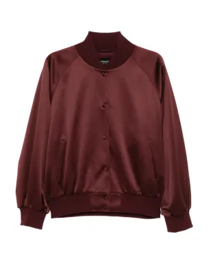 Cynthia Rowley サテンボンバー ジャケット - レッド - サムネイル1