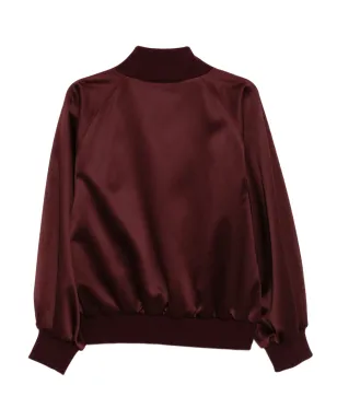 Cynthia Rowley サテンボンバー ジャケット - レッド - サムネイル2