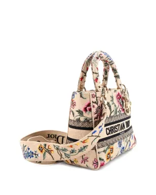 Christian Dior Pre-Owned レディ D-Lite バッグ エンブロイダード ラフィア ミディアム・サッチェル - ニュートラルカラー - サムネイル3