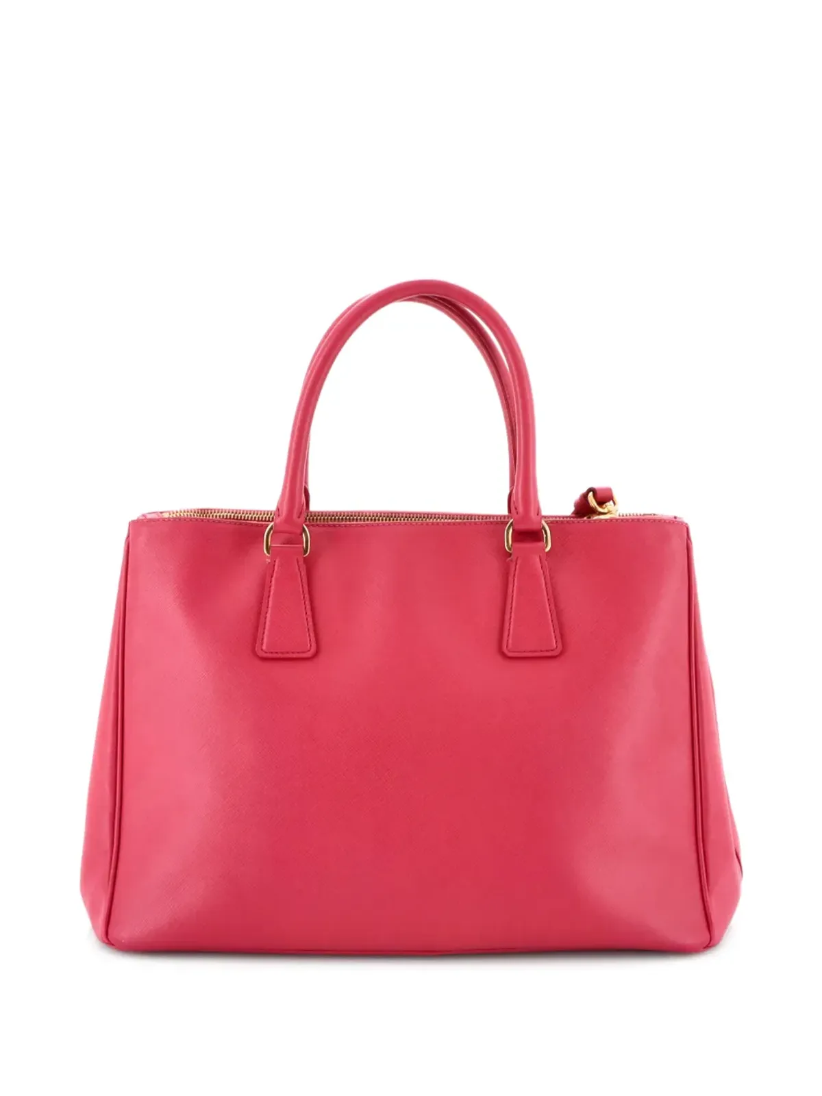 Prada ビンテージ ダブルジップ ラックス サフィアーノレザー ミディアム トートバッグ - ピンク - 画像2