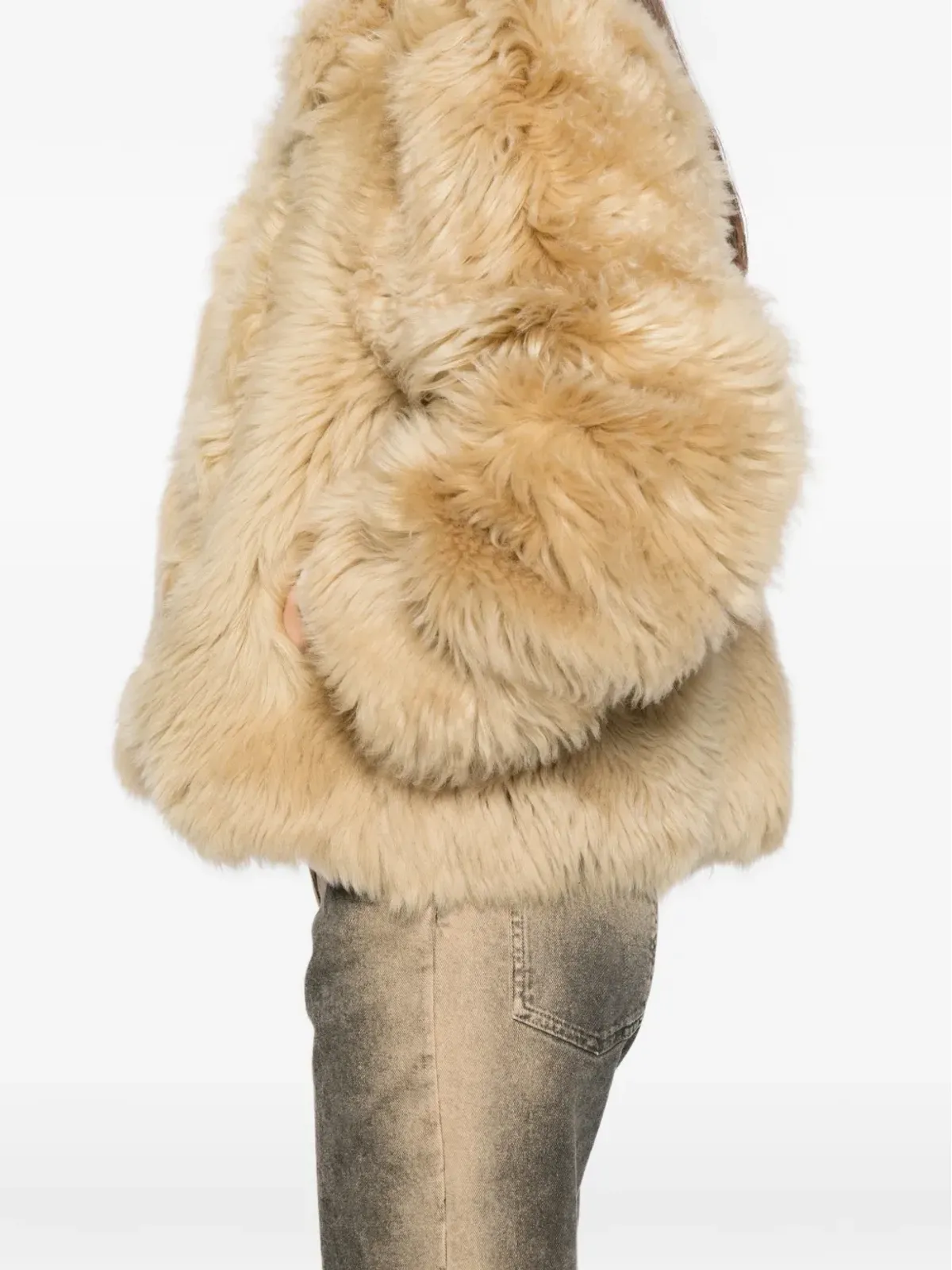 Cynthia Rowley シアーリング クロップドジャケット - 画像5
