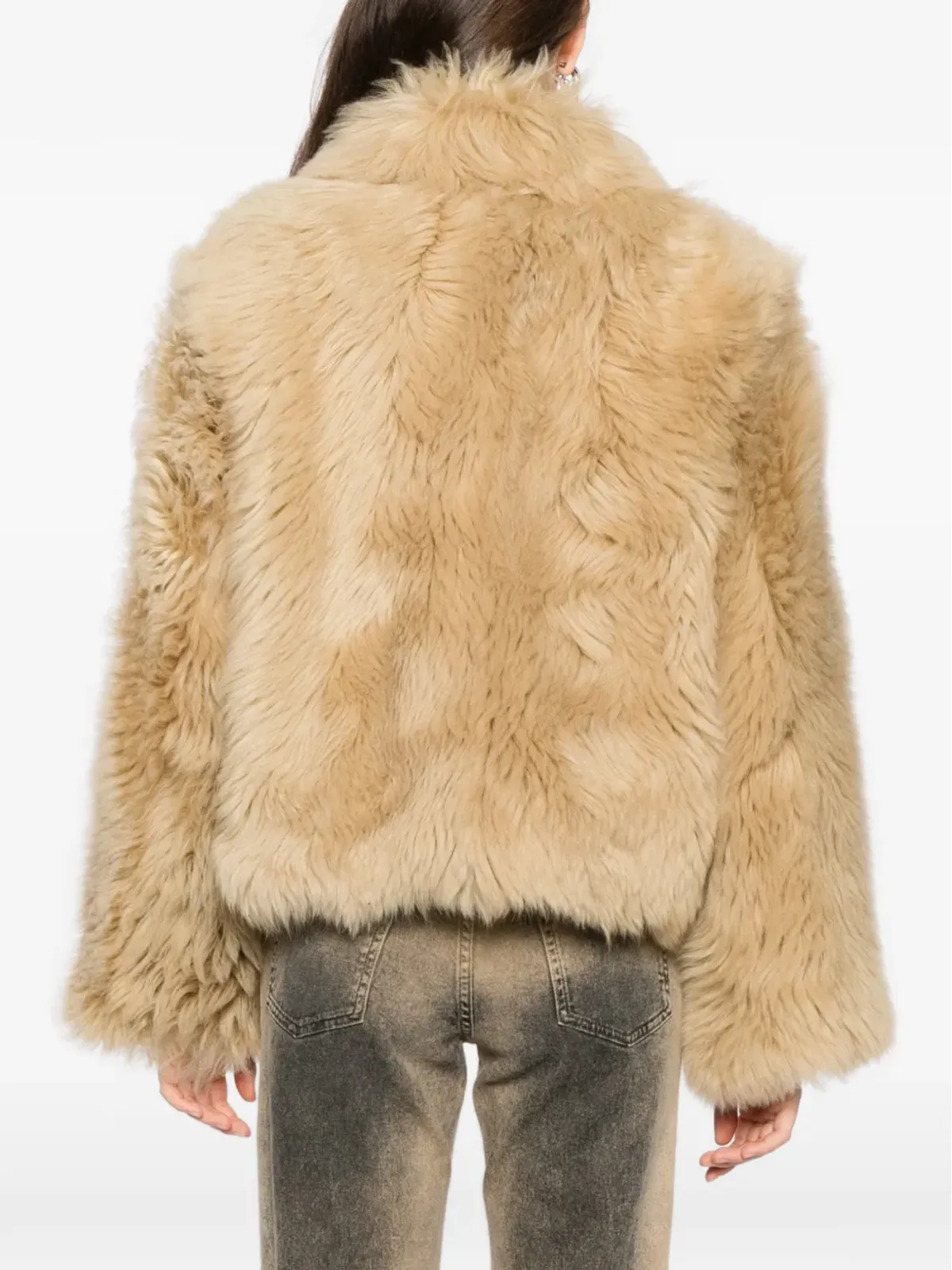 Cynthia Rowley シアーリング クロップドジャケット - 画像4