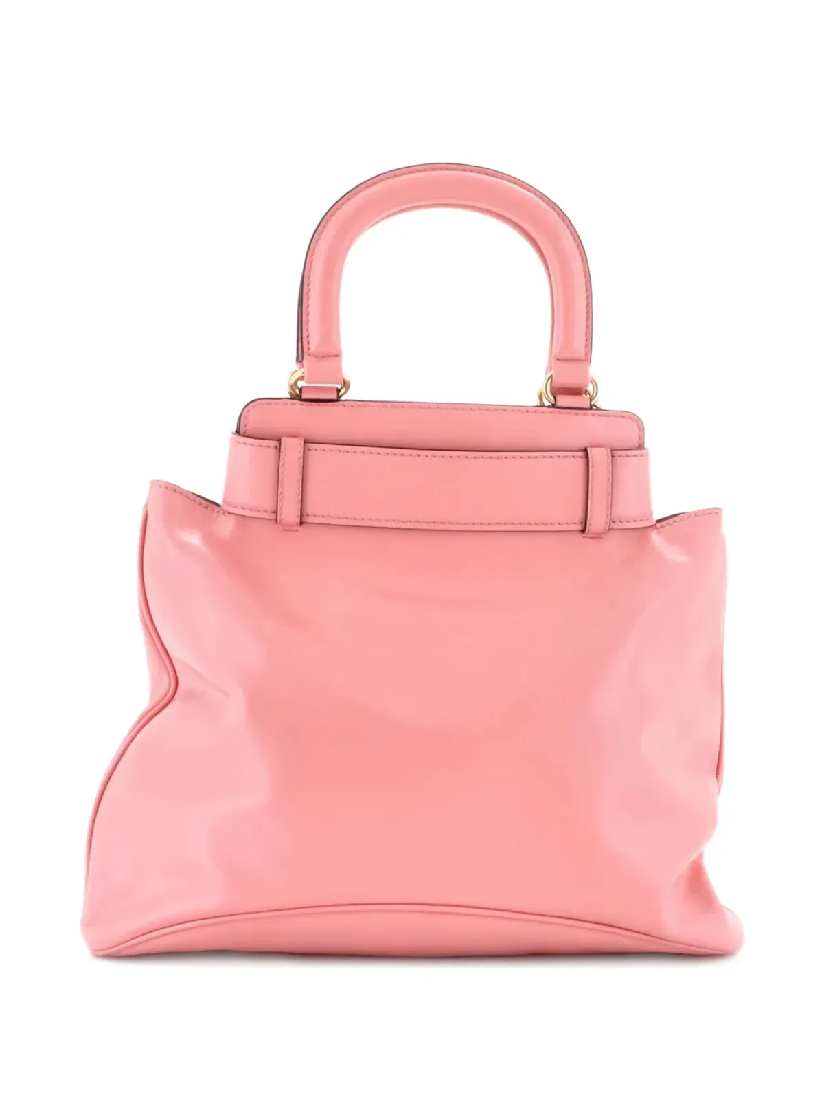 Prada ビンテージ Carey Leather Medium トートバッグ ピンク - 画像2