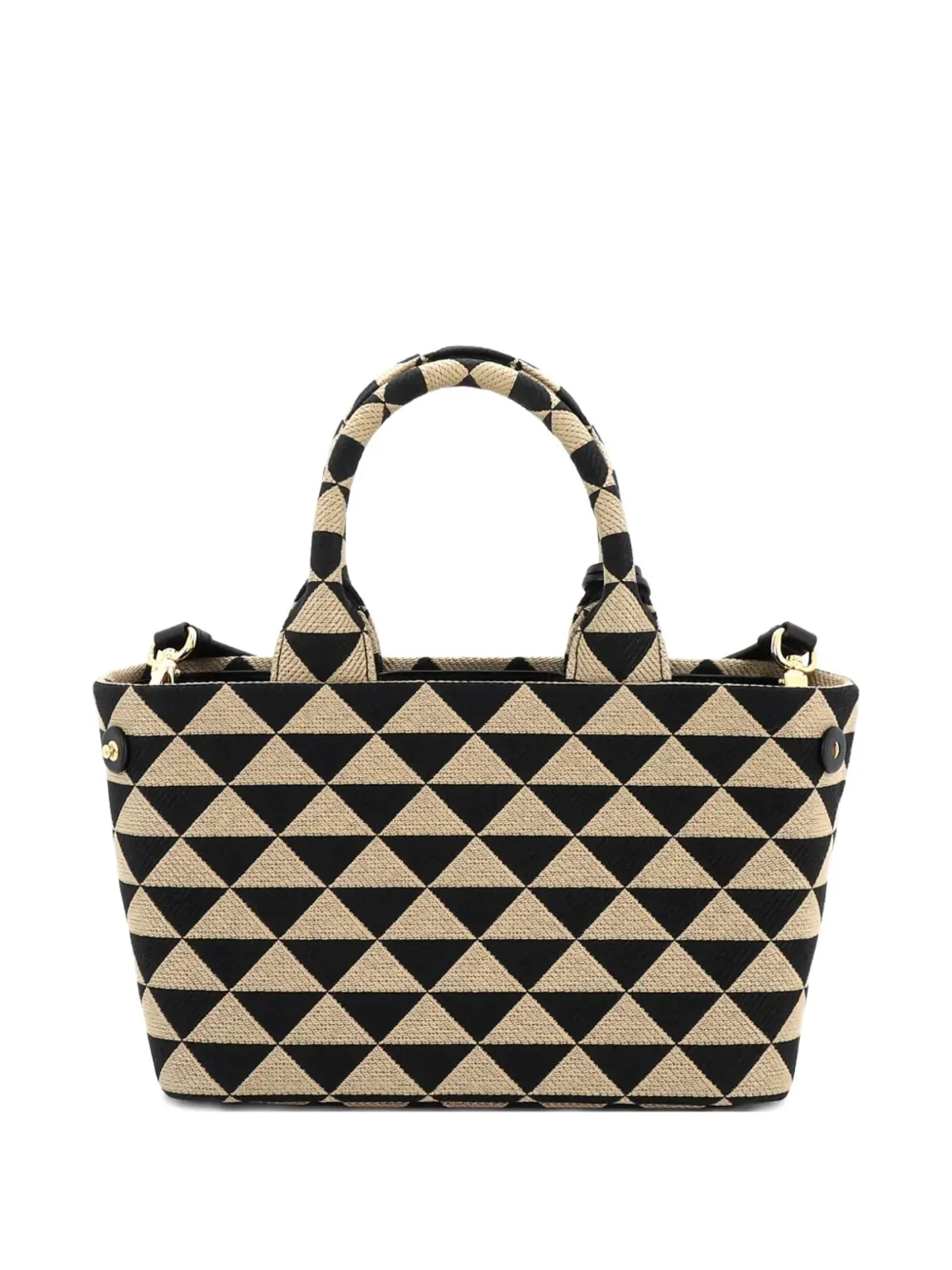 Prada ビンテージ Symbole Jacquard ミニトートバッグ - ブラック - 画像2