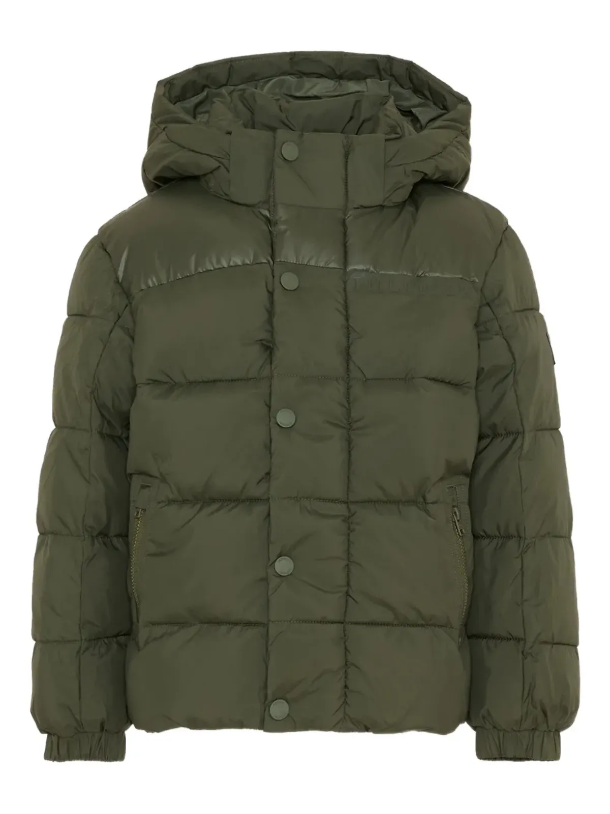 Tommy Hilfiger Junior ボタン留めフード付きジャケット - 画像1