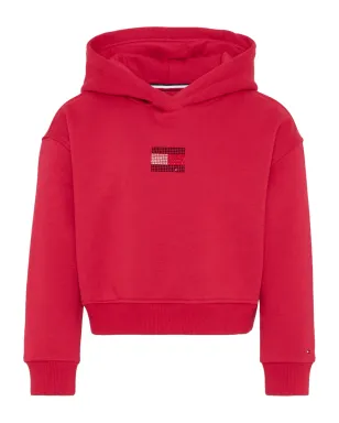 Tommy Hilfiger Junior 刺繍ロゴ入り長袖フーディ - サムネイル1