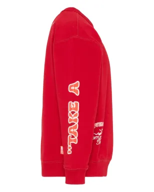 Tommy Hilfiger Junior ロングスリーブ ラウンドネック スウェットシャツ - レッド - サムネイル3