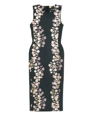 Cynthia Rowley 花柄プリント ノースリーブ ミディドレス - サムネイル1