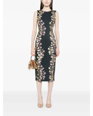 Cynthia Rowley 花柄プリント ノースリーブ ミディドレス - サムネイル2