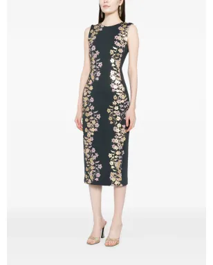 Cynthia Rowley 花柄プリント ノースリーブ ミディドレス - サムネイル3