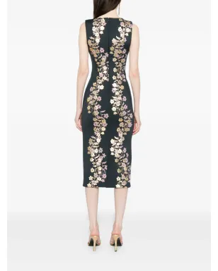 Cynthia Rowley 花柄プリント ノースリーブ ミディドレス - サムネイル4