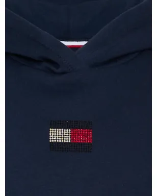 Tommy Hilfiger Junior エンブリッシュドロゴ入りフード付きパーカー - サムネイル3