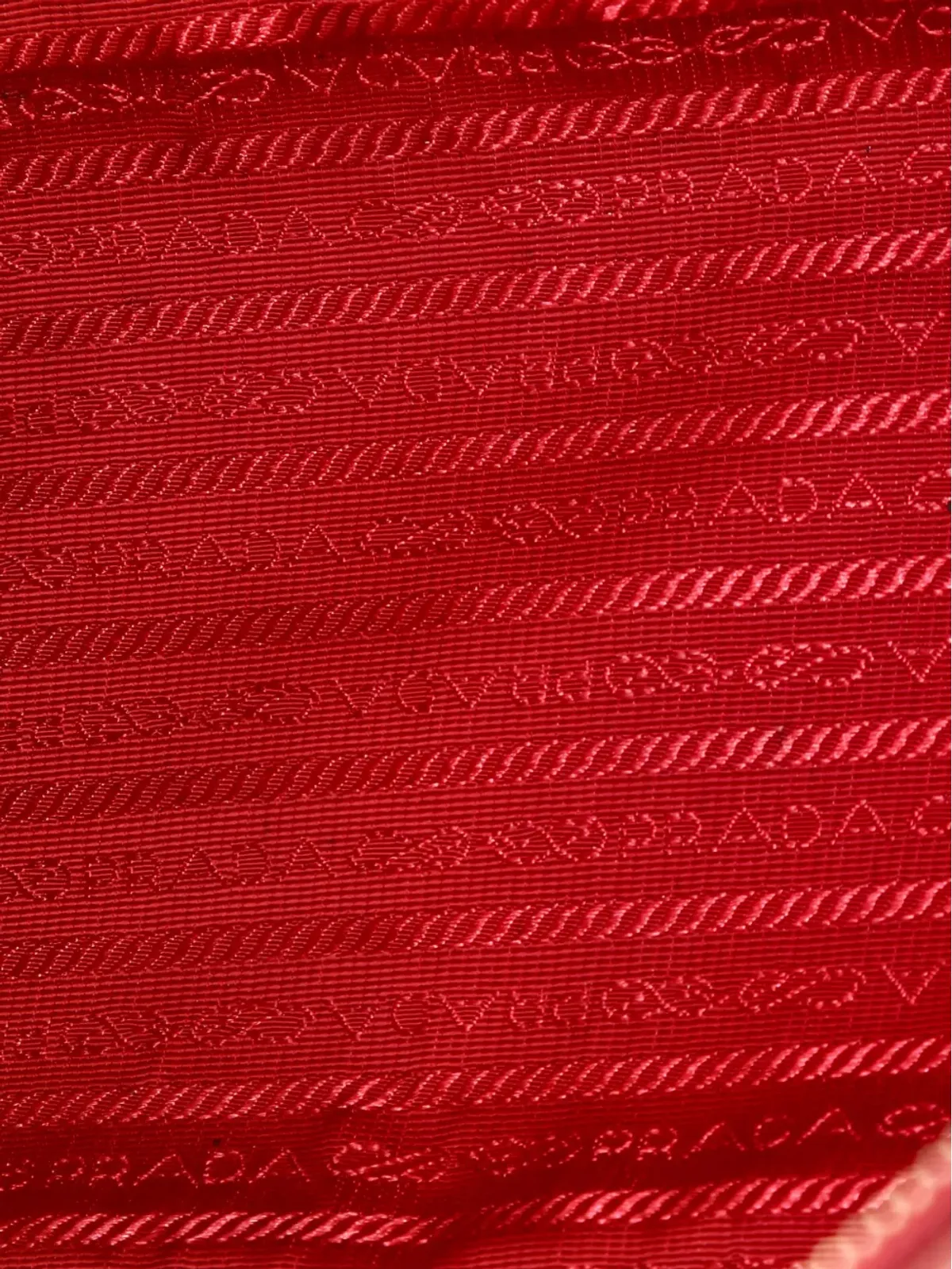 Prada ビンテージ ダブルジップ ラックス サフィアーノ レザー ラージ トートバッグ レッド - 画像5