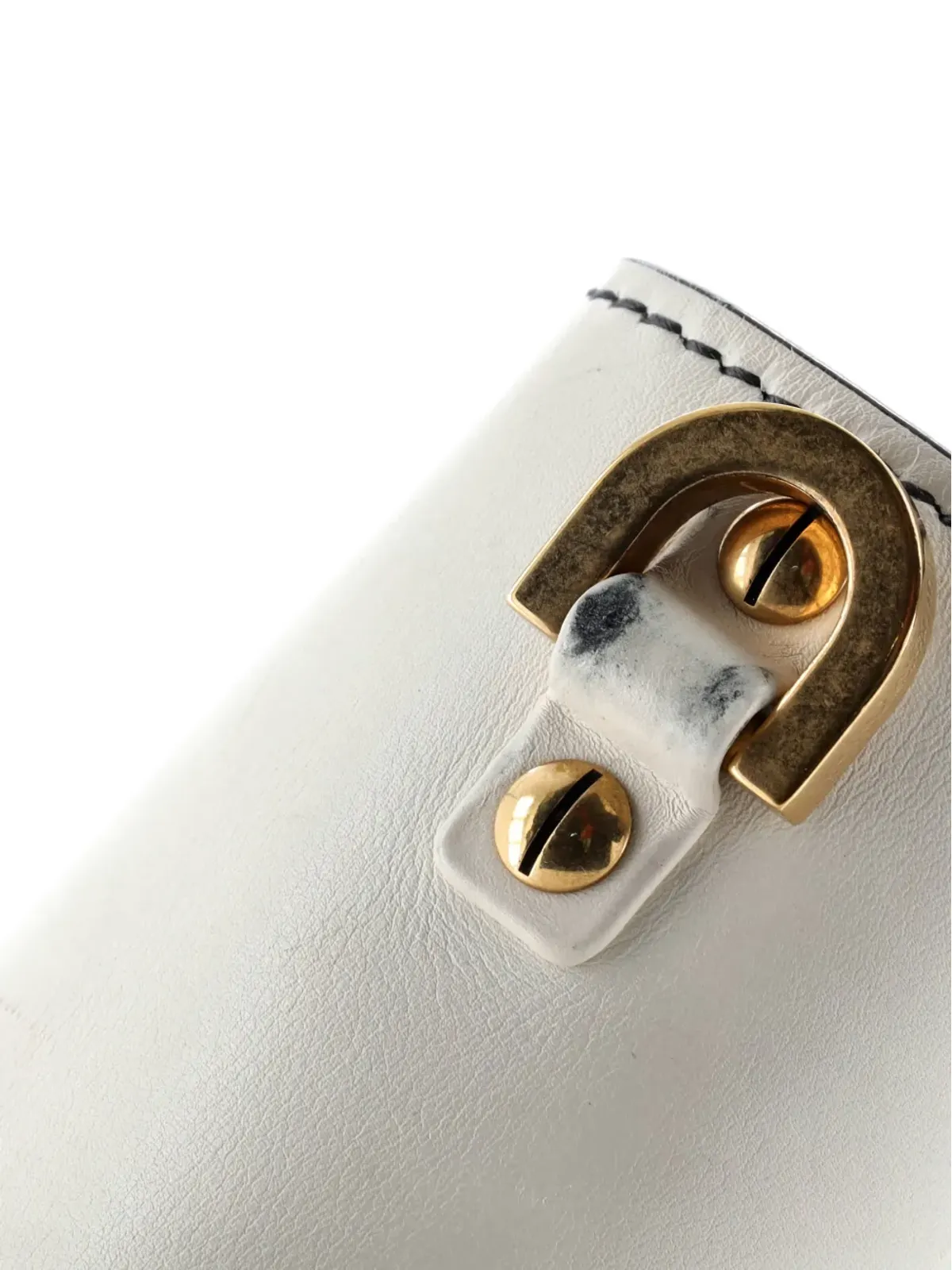Christian Dior ビンテージ J'Adior フラップバッグ レザー ストラップ付き ミディアム ショルダーバッグ - ホワイト - 画像4
