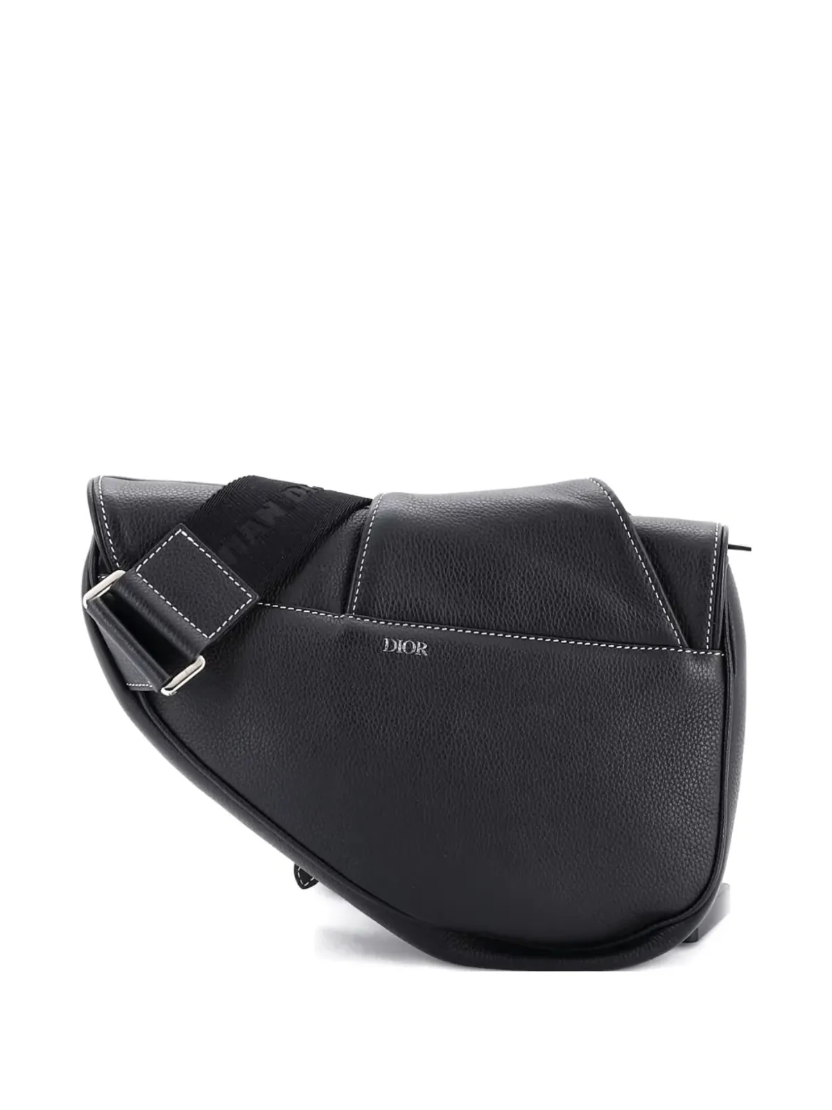 Christian Dior ビンテージ KAWS サドルレザー アップリケ付き クロスボディバッグ - 画像2
