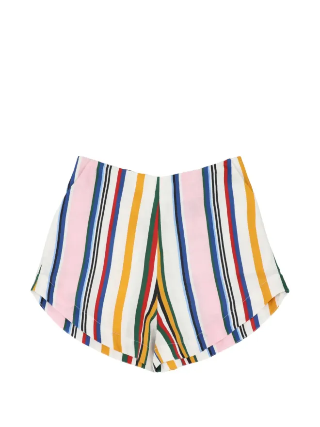 Cala de la Cruz Cala de la Cruz Bahamasストライプ柄ショーツの商品画像