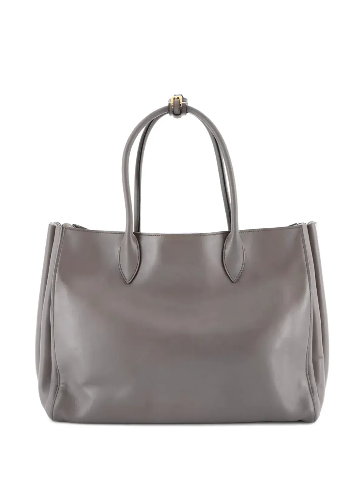 Prada ビンテージ Soft Bibliotheque City Calfskin Large トートバッグ - Neutrals - 画像2