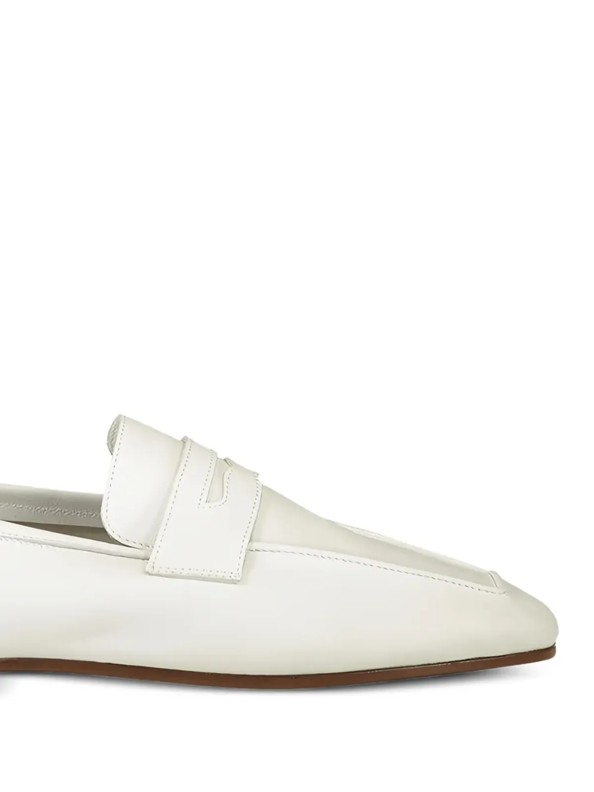 SOPHIQUE leather loafers - White - 画像2