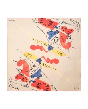 Burberry エクエストリアンナイト シルクスカーフ - サムネイル1