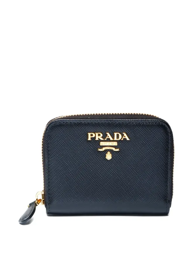 Prada Pre-Owned Prada ビンテージ 2020-2025 サフィアーノ ジップウォレット - ブラックの商品画像