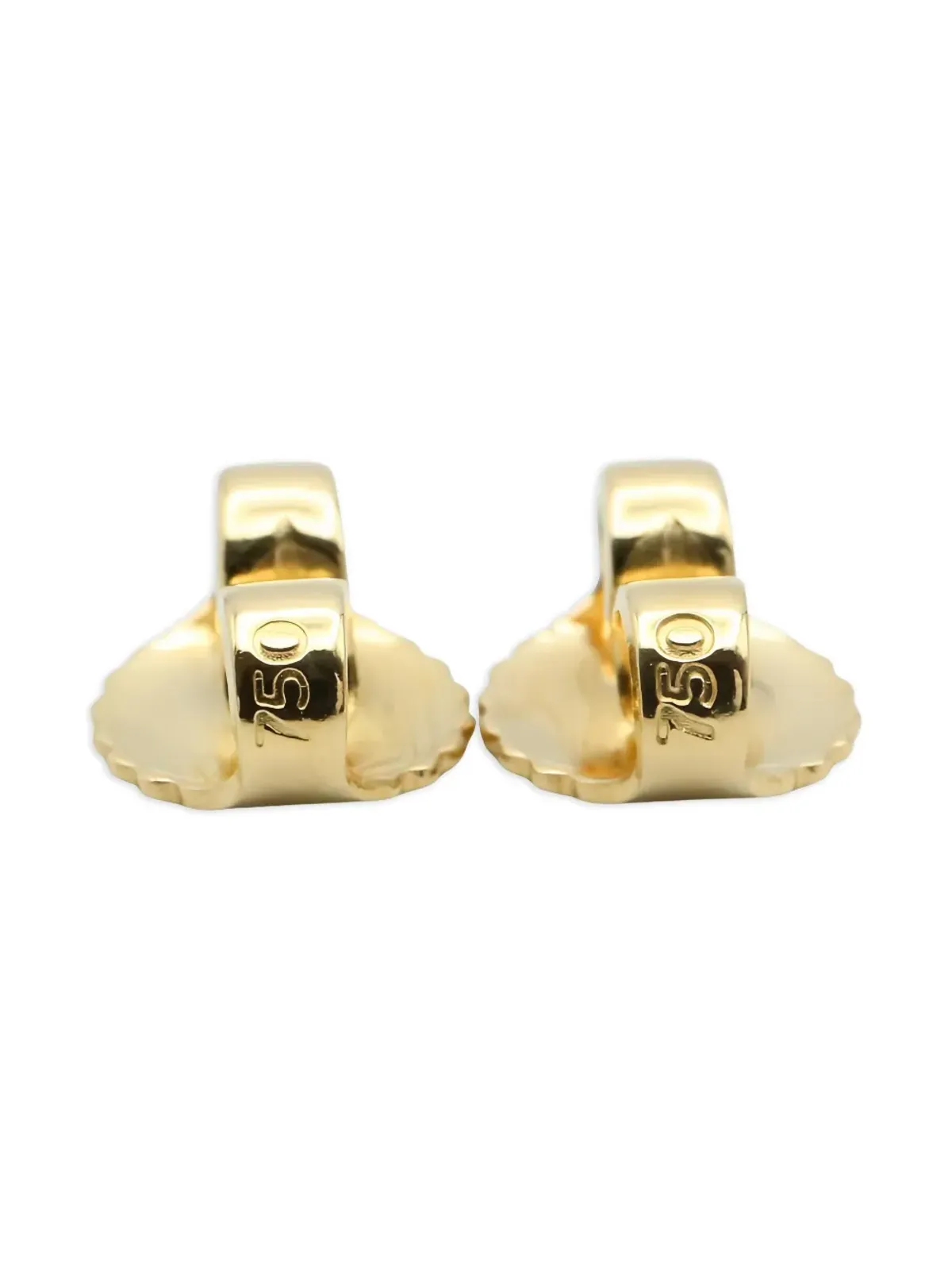 Harry Winston 2010s 18K yellow gold diamond lily cluster mini earrings - 画像5