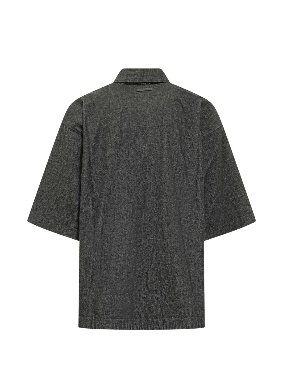 FEAR OF GOD ESSENTIALS デニムシャツ フルジップ ブラック - 画像2