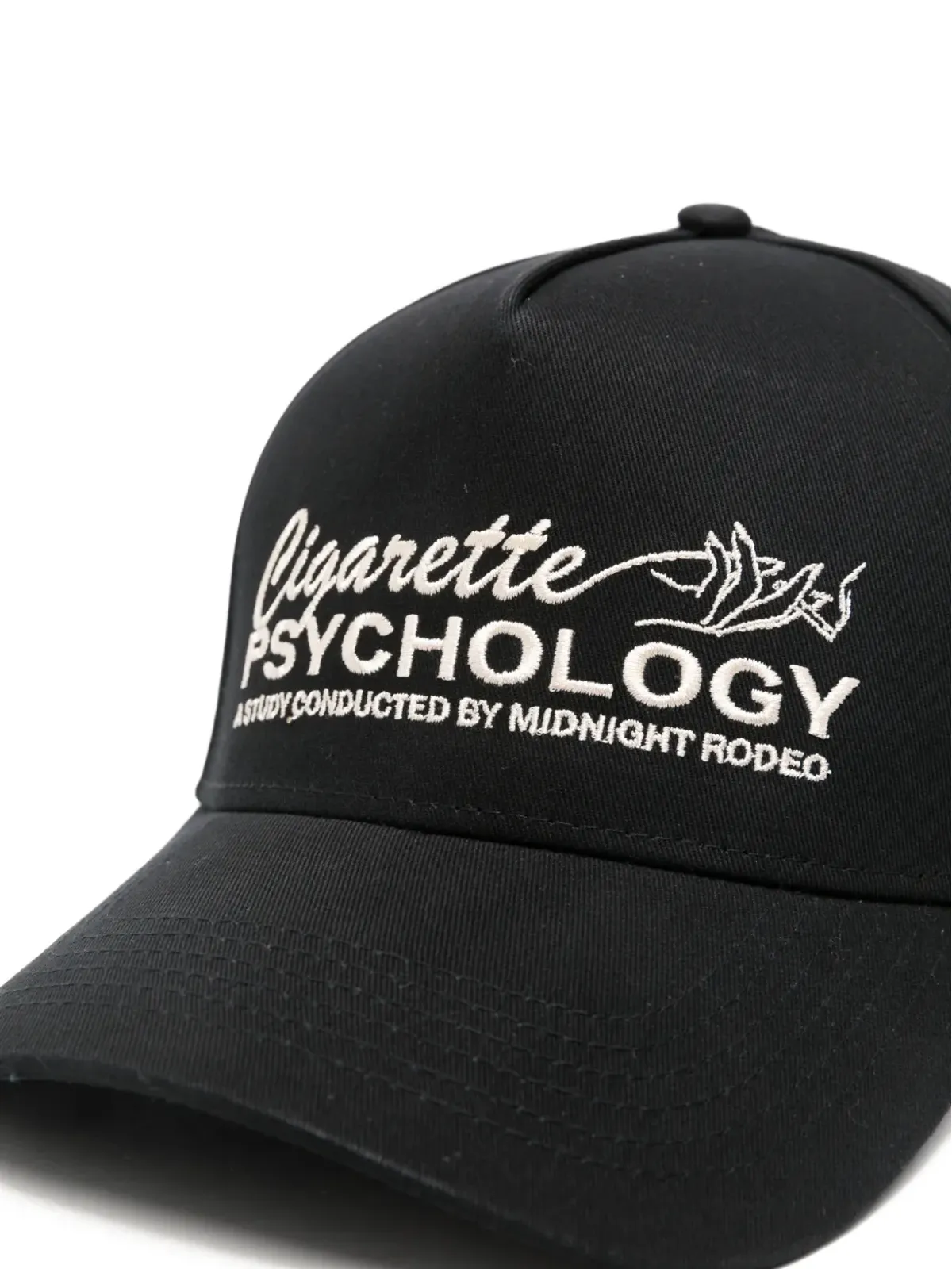MIDNIGHT RODEO Cigarette Psychology 刺繍キャップ - ブラック - 画像3