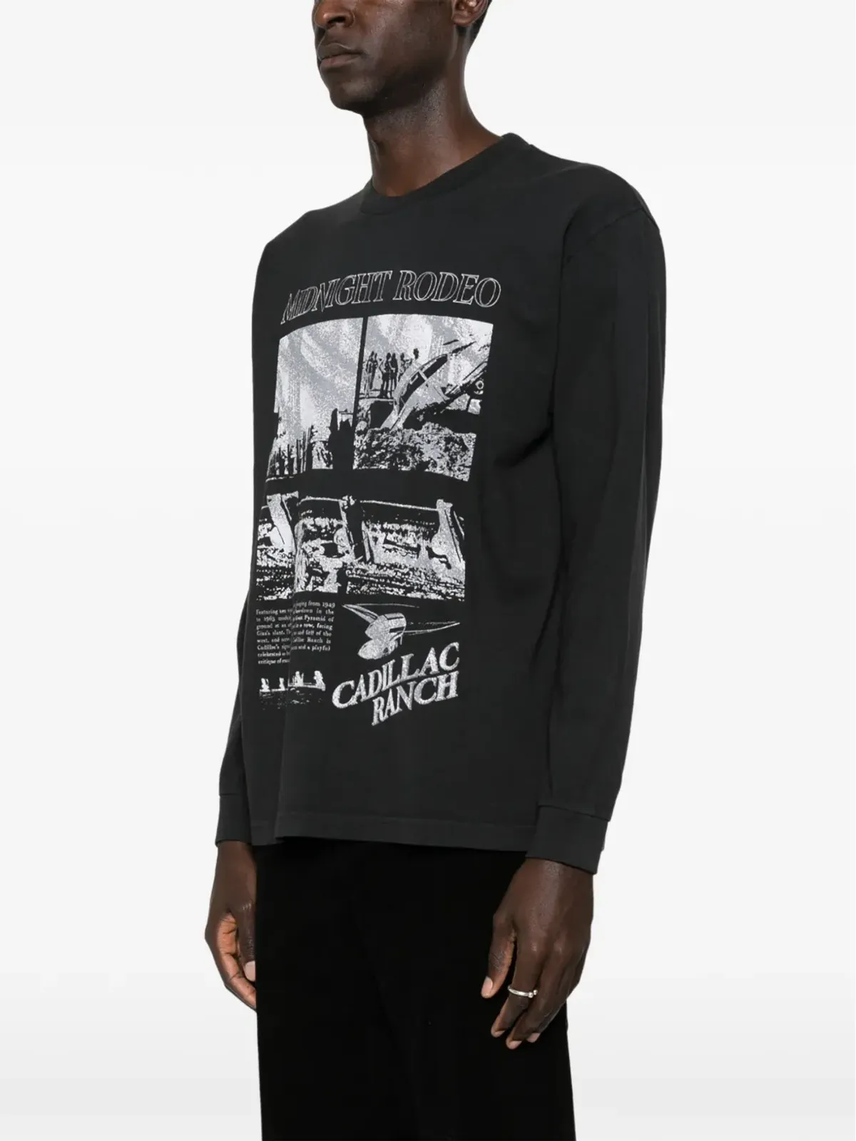 MIDNIGHT RODEO グラフィック長袖Tシャツ - 画像3