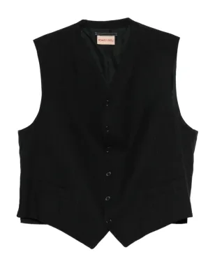 Romeo Gigli Pre-Owned 1990年代 ボタン留め ウエストコート - ブラック - サムネイル1