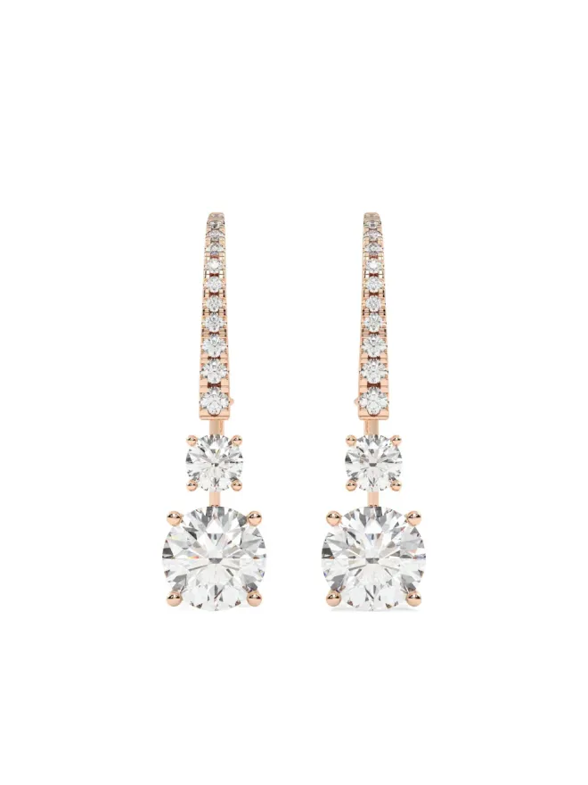 Tilla Tilla 14K ローズゴールド ダングリング ピアス - ピンクの商品画像