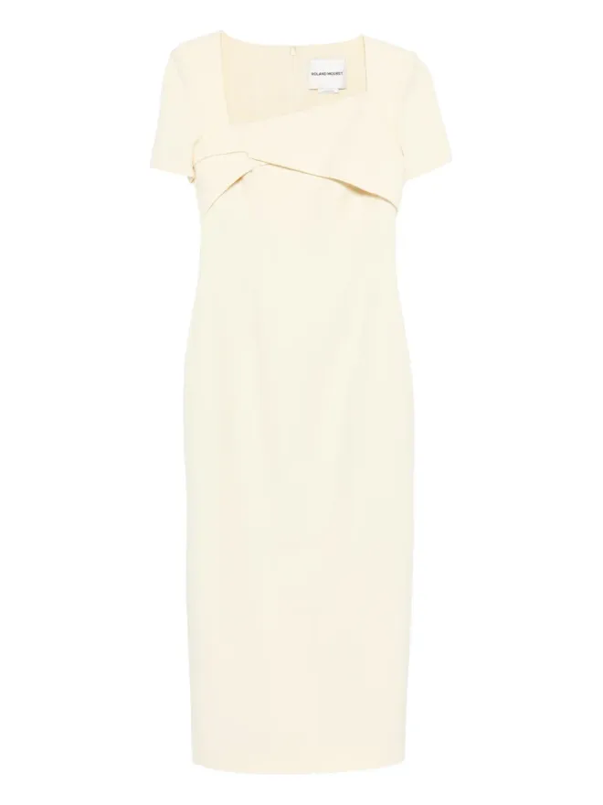 Roland Mouret Roland Mouret スクエアネック ツイスト マキシドレス - イエローの商品画像