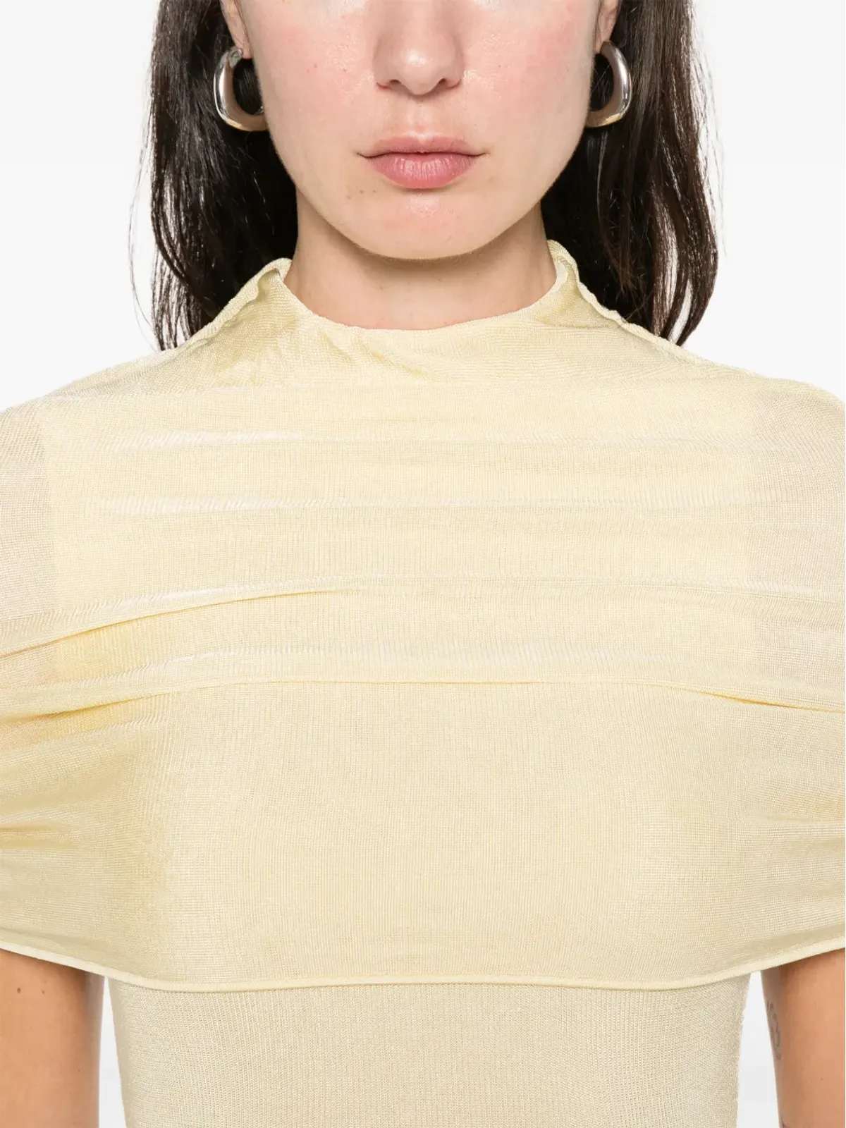 Roland Mouret カットアウト ミディドレス - イエロー - 画像5