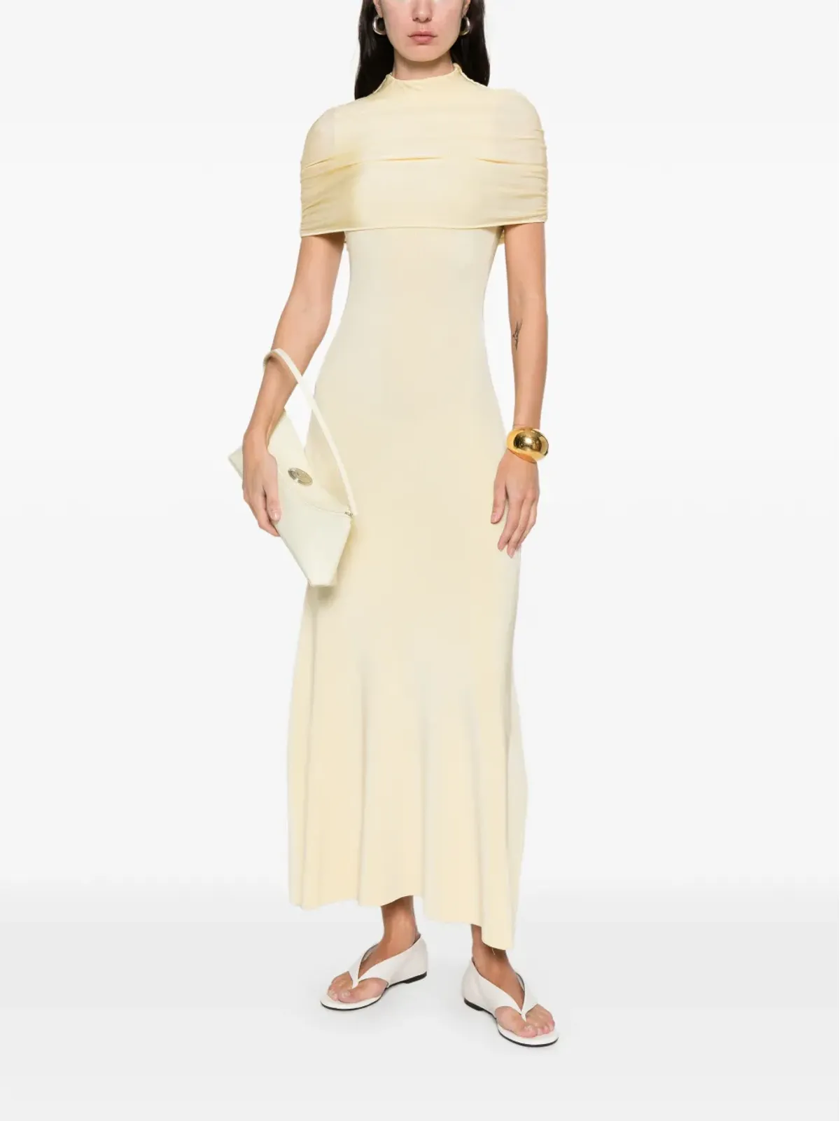 Roland Mouret カットアウト ミディドレス - イエロー - 画像2