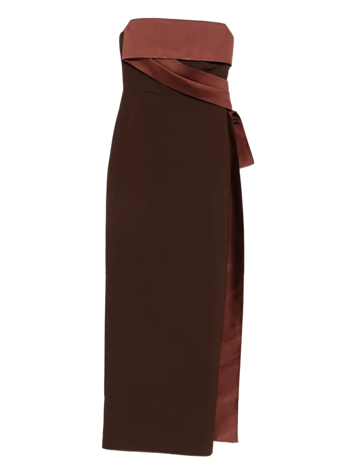 Roland Mouret ストラップレス・タイディテール・マキシドレス - 画像1