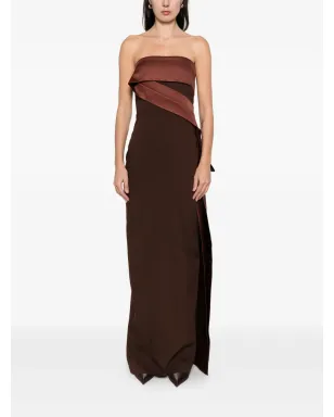 Roland Mouret ストラップレス・タイディテール・マキシドレス - サムネイル3