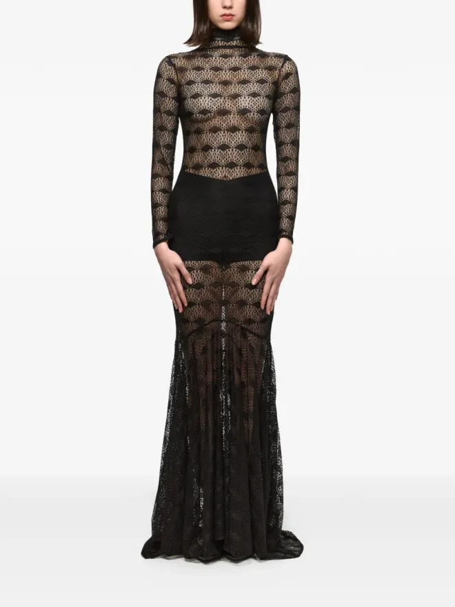 Atu Body Couture Atu Body Couture ロングスリーブ メッシュ マキシドレスの商品画像
