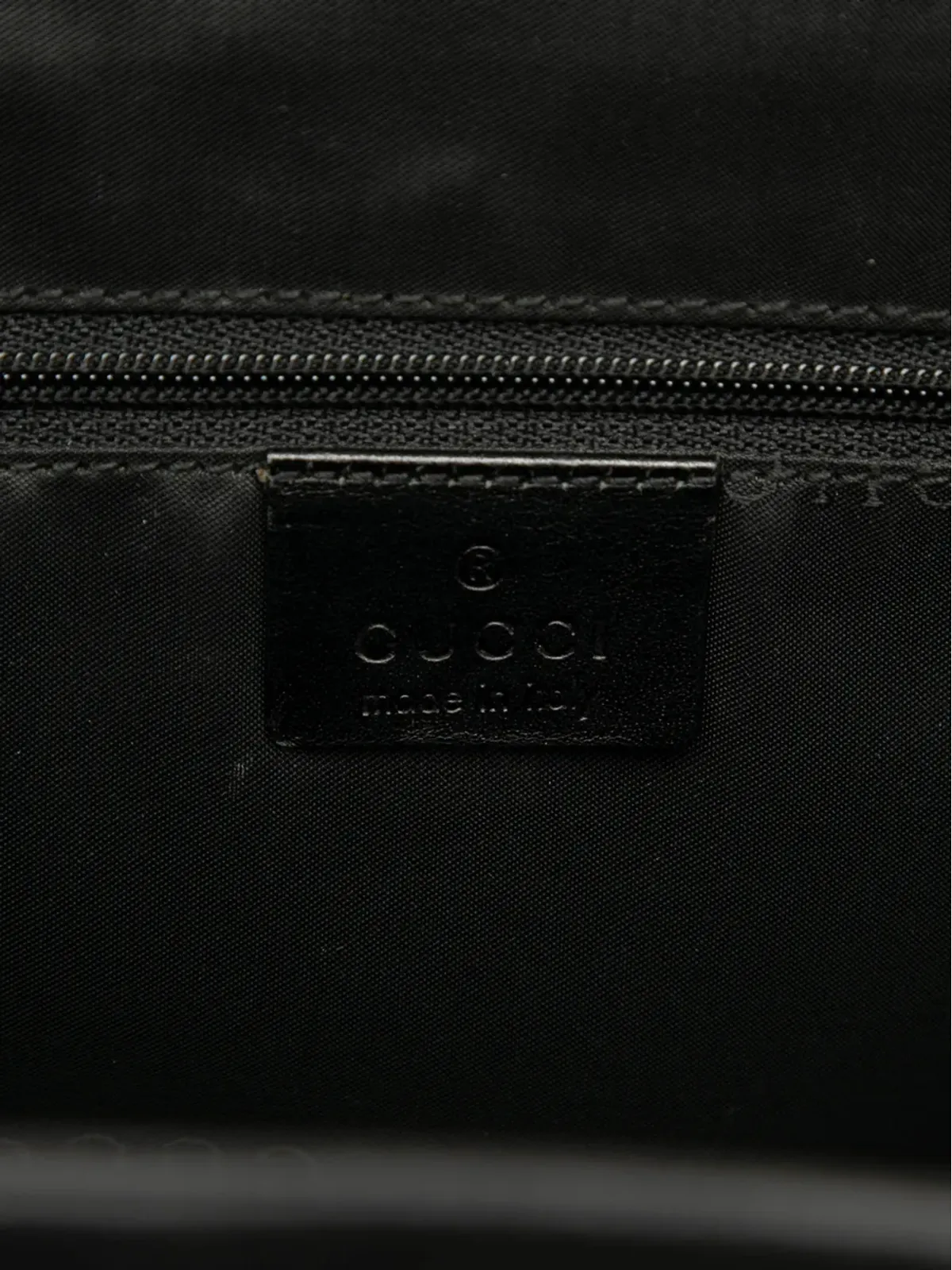 Gucci ビンテージ ナイロン ジャッキー トートバッグ ブラック - 画像4
