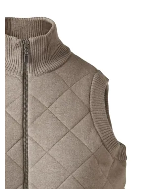 Kinross Cashmere キルテッドジレ - サムネイル2