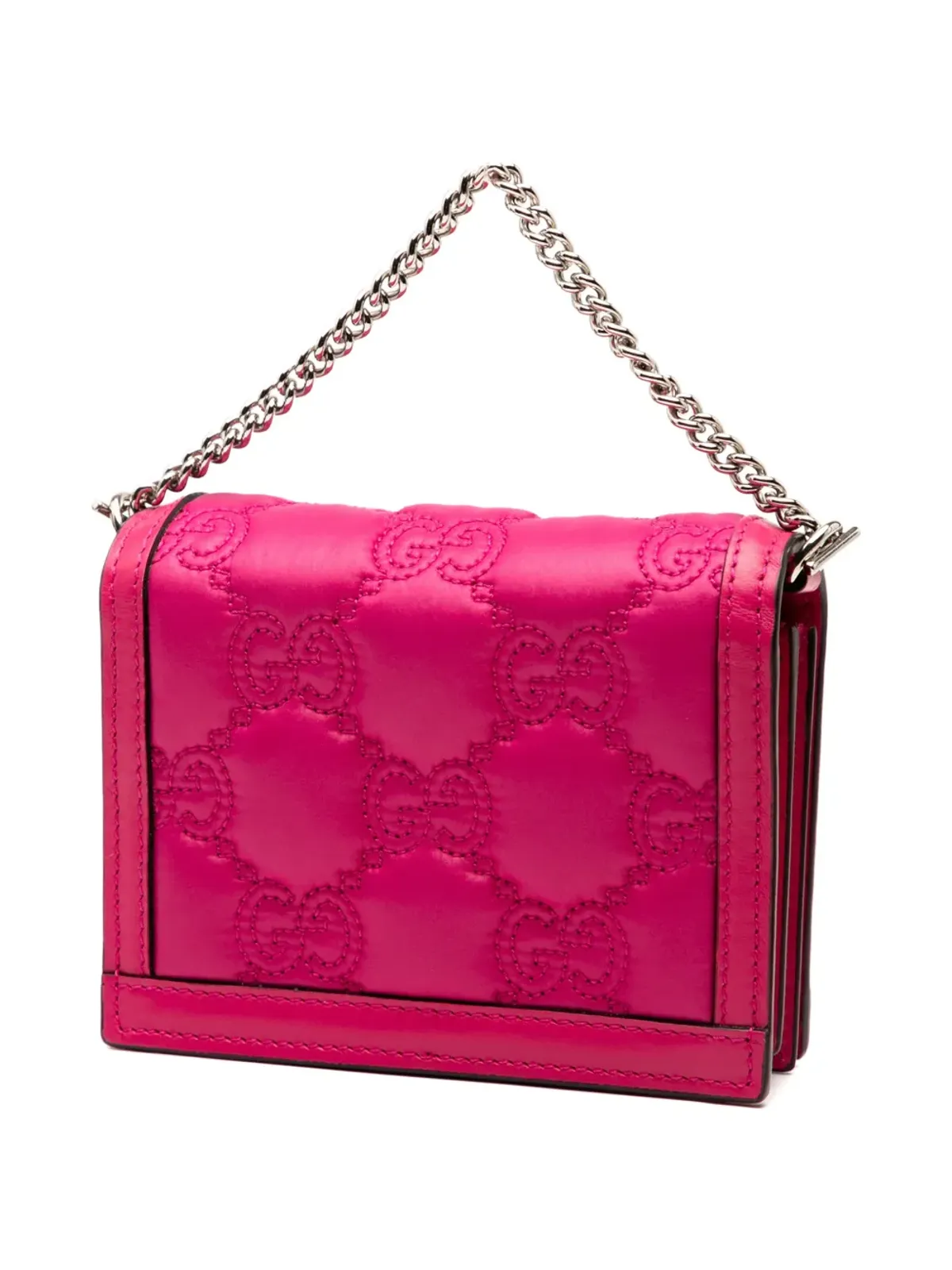 Gucci ビンテージ 2000-2015 ミニGGエンボスレザー サッチェル - ピンク - 画像3