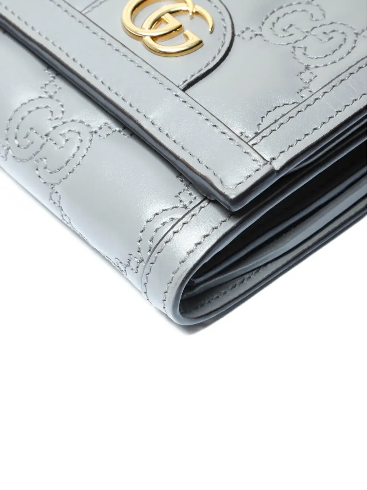 Gucci ビンテージ 2015-2020 GGキルト ウォレット - グレー - 画像5