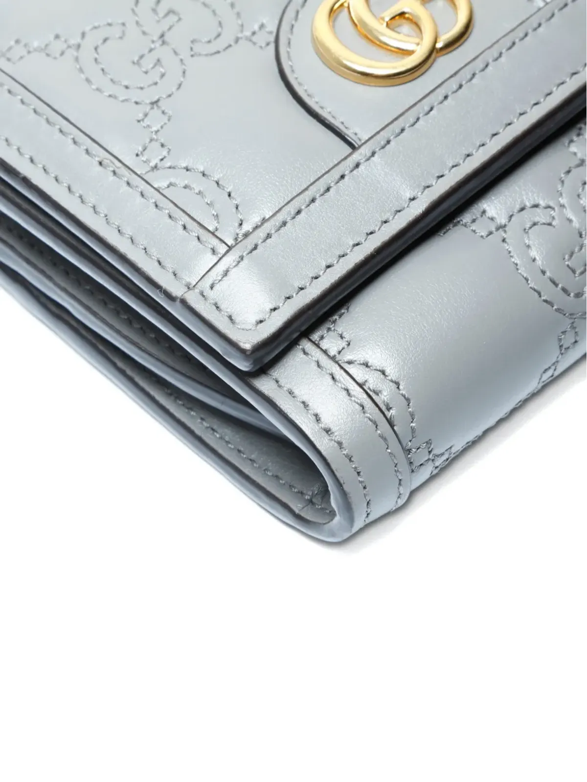 Gucci ビンテージ 2015-2020 GGキルト ウォレット - グレー - 画像4