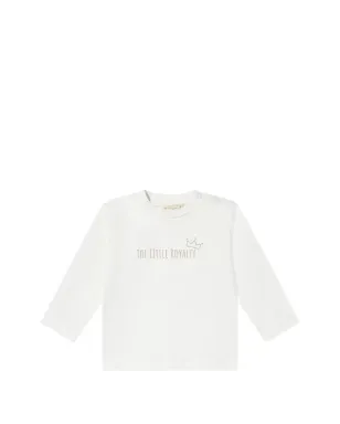 mininio ヘリンボーン柄ボタン留め Tシャツとダンガーリーズセット - Neutrals - サムネイル3