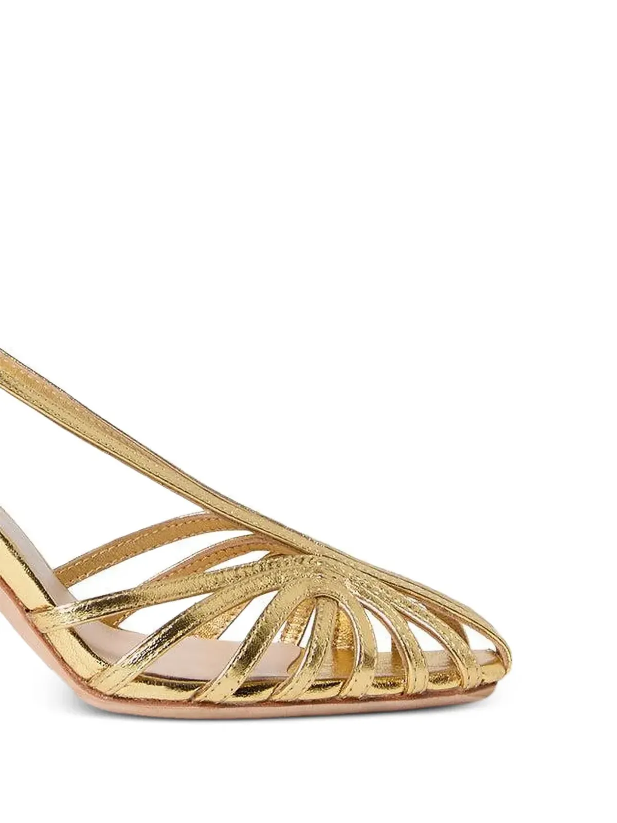 Loeffler Randall アレクサンドラ ストラップサンダル（ゴールド） - 画像2
