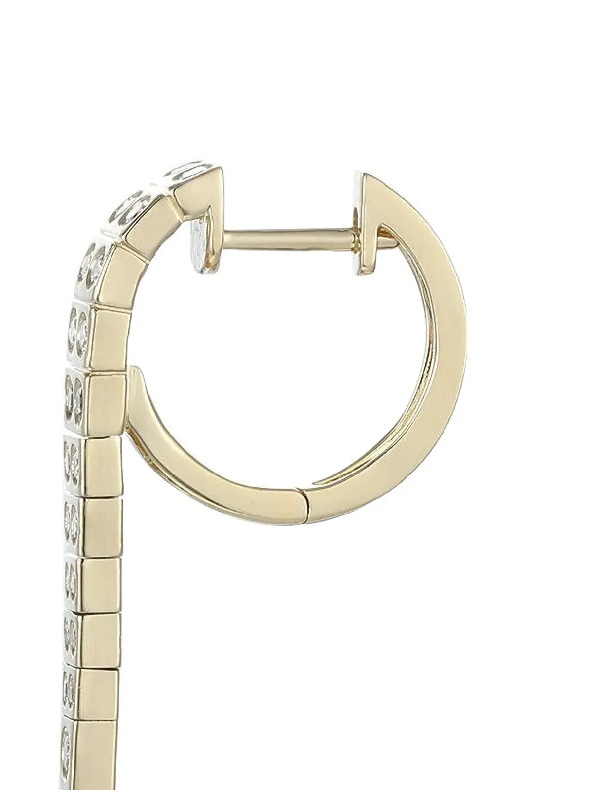 Type Jewelry 14k イエローゴールド Leggo Id ダイヤモンド 大粒 イヤリング - 画像2