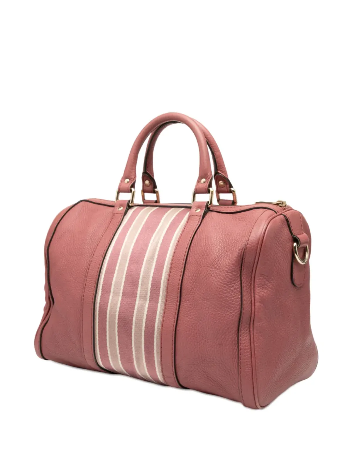 Gucci ビンテージ 2000-2015 カーフスキン・ウェブ ジョイ ボストンバッグ ピンク - 画像2