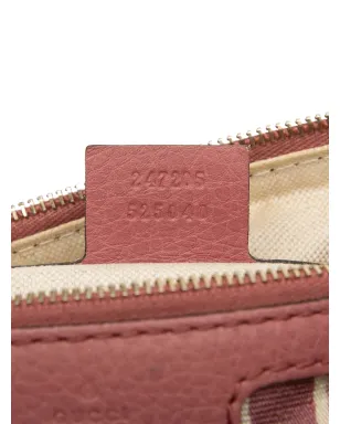 Gucci ビンテージ 2000-2015 カーフスキン・ウェブ ジョイ ボストンバッグ ピンク - サムネイル4