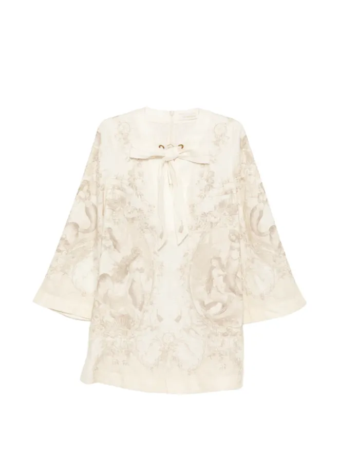 Zimmermann ZIMMERMANN タイネック チュニックドレスの商品画像